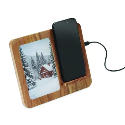 Caricatore wireless FINWOOD in legno 15 W stampa - Immagine 9