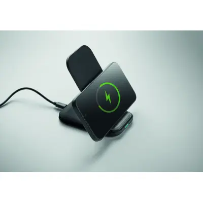 Caricatore wireless pieghevole POWERFOLD 15W con stampa - Immagine 3