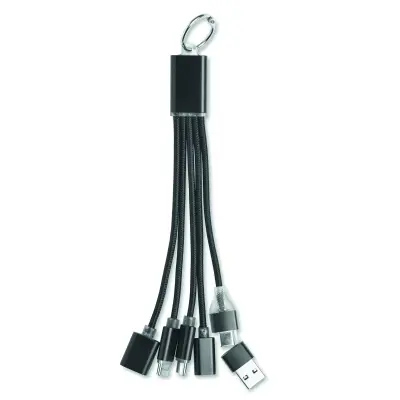 Portachiavi HUBLUE cavo dati e ricarica 3 in 1 - Immagine 2