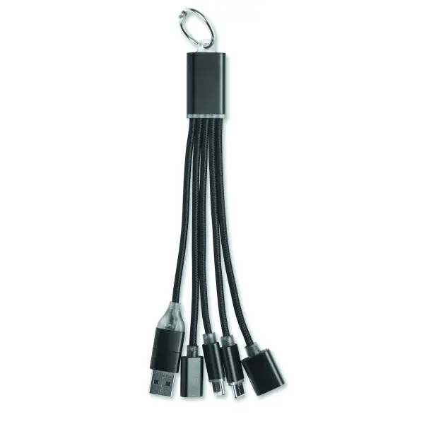 Portachiavi HUBLUE cavo dati e ricarica 3 in 1 - Immagine 3