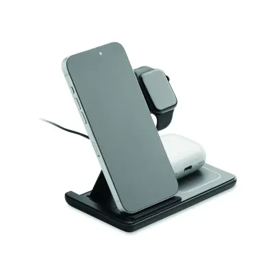 Caricatore wireless DOCK3 3 in 1 con logo - Immagine 2