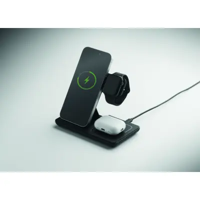 Caricatore wireless DOCK3 3 in 1 con logo - Immagine 3