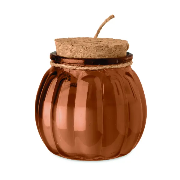 Candela profumata PUMKIN in vetro personalizzabile - Immagine 3