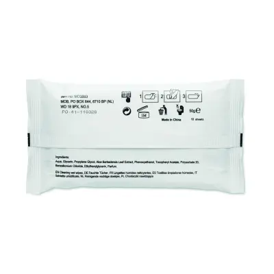 Salviette igienizzanti DELLEA 15x20 cm con logo - Immagine 2