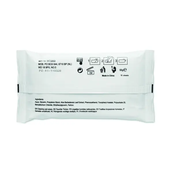Salviette igienizzanti DELLEA 15x20 cm con logo - Immagine 2