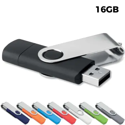 USB 16GB Chiavetta USB Promozionale - Twister USB-OTG