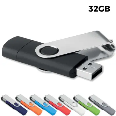 USB 32GB Flash Drive Promozionale - Twister USB-OTG - Immagine 1