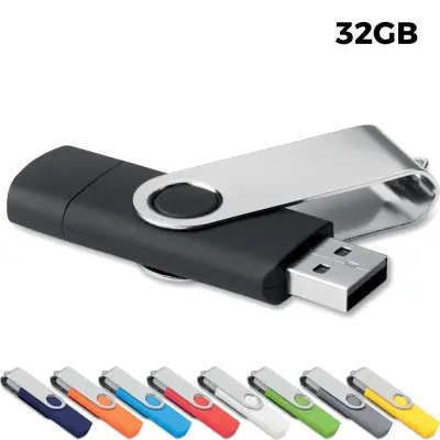 USB 32GB Chiavetta USB Pubblicitaria - Twister OTG - Immagine 1