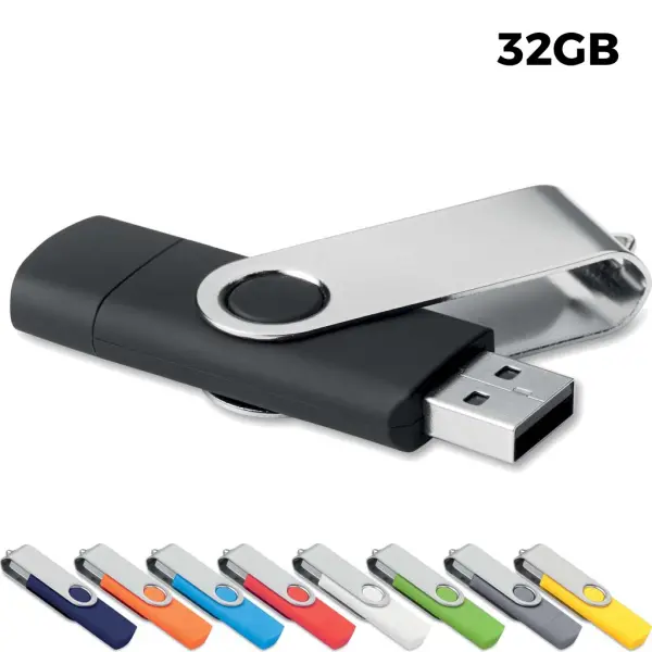USB 32GB Chiavetta USB Pubblicitaria - Twister OTG - Immagine 1