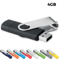 USB 4GB Chiavetta USB Promozionale - Twister OTG