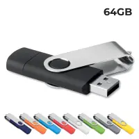 USB 64GB Flash Drive - Twister OTG