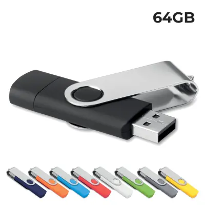 USB 64GB Flash Drive - Twister OTG