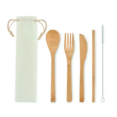Set posate in bamboo - SETSTRAW