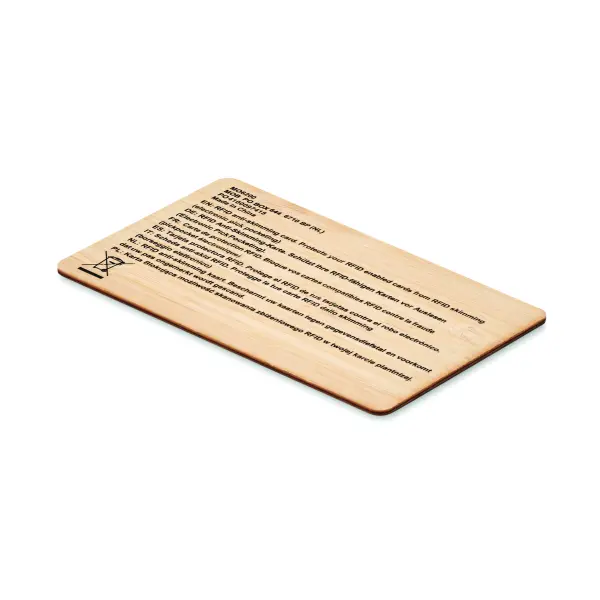 Scheda RFID in bamboo - CUSTOS + - Immagine 3