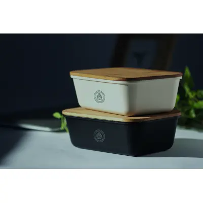 Porta pranzo THURSDAY in PP e bamboo personalizzabile - Immagine 9