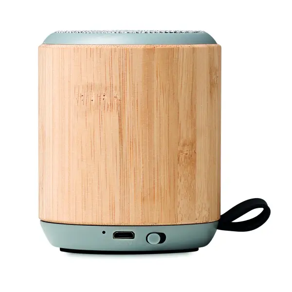 Speaker wireless RUGLI bamboo 3W personalizzata - Immagine 2