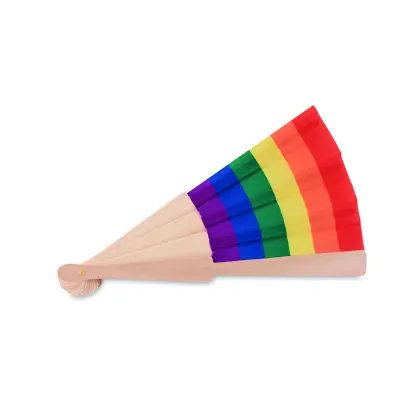 Ventaglio in legno arcobaleno - BOWFAN - Immagine 5