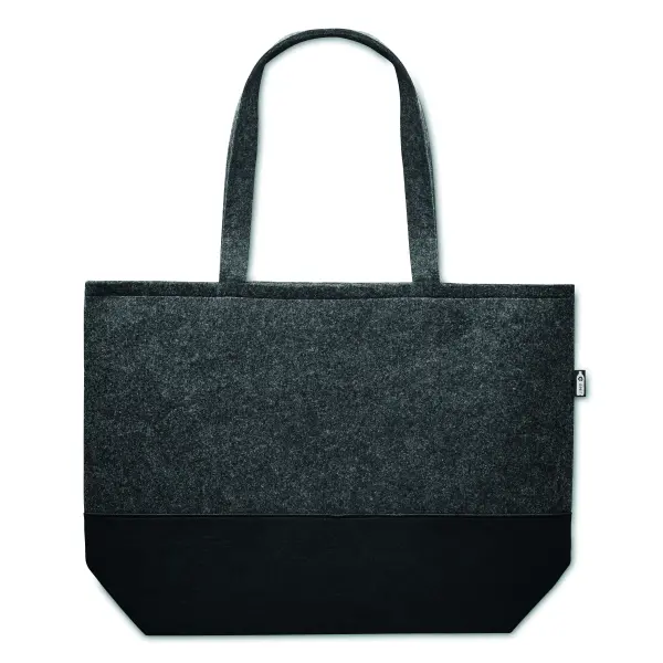 Shopper in feltro RPET - DUO INDICO - Immagine 3