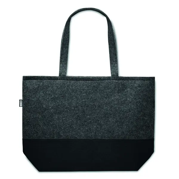 Shopper in feltro RPET - DUO INDICO - Immagine 5