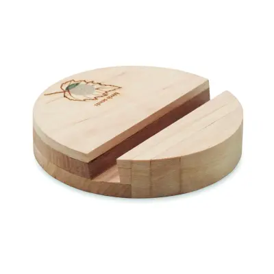 Porta telefono GROW ROUND STAND legno di betulla - Immagine 3
