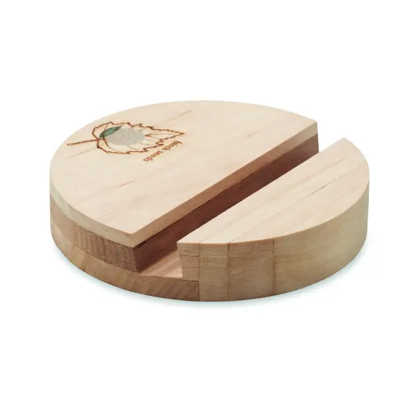 Porta telefono GROW ROUND STAND legno di betulla - Immagine 3