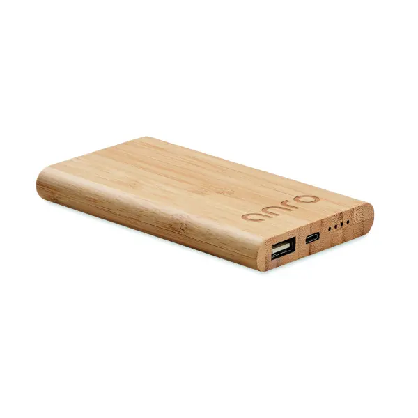 Power bank in bamboo da 4000mAh - ARENAPOWER C - Immagine 4