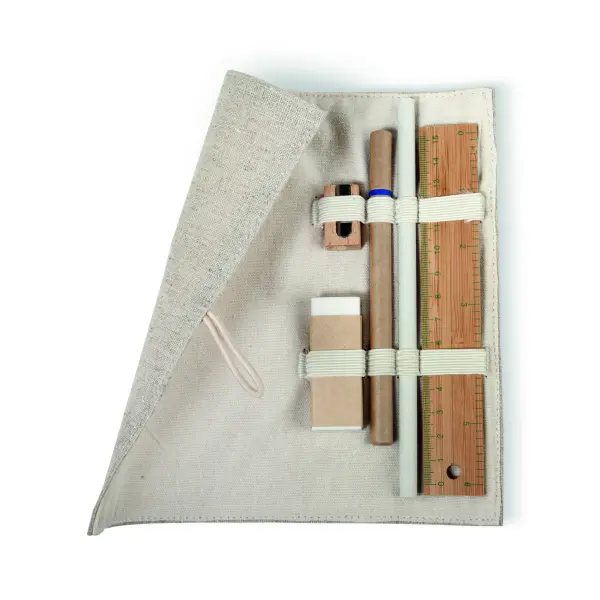 Set in astuccio cotone e juta - ECOSET - Immagine 1