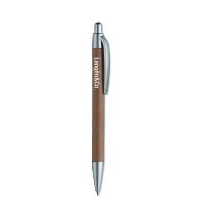 Penna a sfera con fusto in car  - PUSHTON - Immagine 3