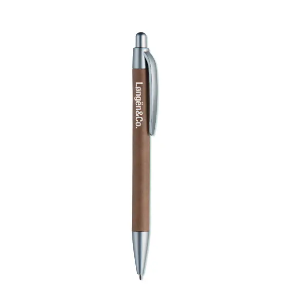 Penna a sfera con fusto in car  - PUSHTON - Immagine 3
