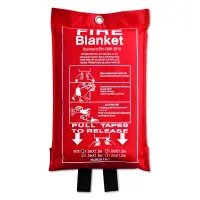 Coperta antincendio BLAKE 95x100 cm con logo