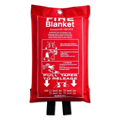 Coperta antincendio BLAKE 95x100 cm con logo - Immagine 1