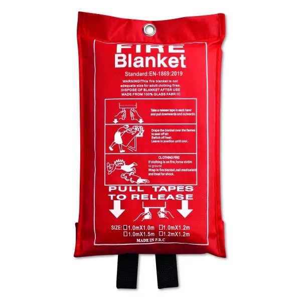 Coperta antincendio BLAKE 95x100 cm con logo - Immagine 1