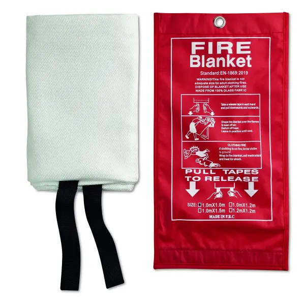Coperta antincendio BLAKE 95x100 cm con logo - Immagine 3