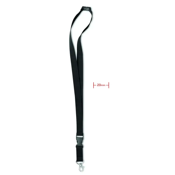 Lanyard LANY 20 mm con moschettone e sicurezza - Immagine 2