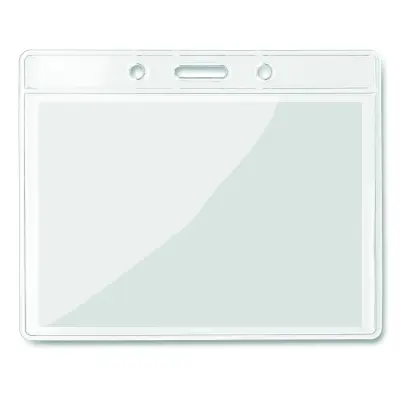 Porta badge trasparente 10x8cm  - BADGY - Immagine 2