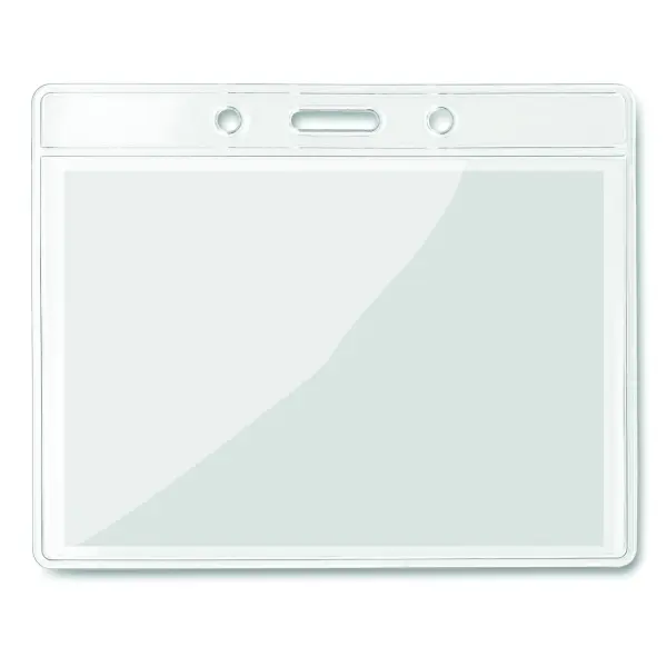 Porta badge trasparente 10x8cm  - BADGY - Immagine 2