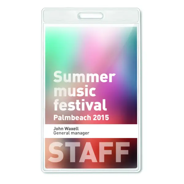 Porta badge trasparente 7,5x12  - BADGO - Immagine 3