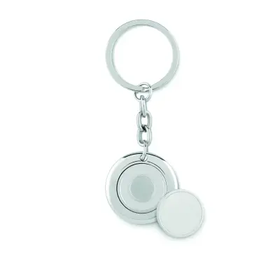 Portachiavi tondo con moneta - FLAT RING
