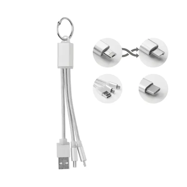 Cavo 2in1 RIZO 58 cm con stampa del tuo logo - Immagine 1