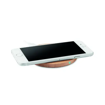 Caricatore wireless in bamboo - RUNDO - Immagine 4