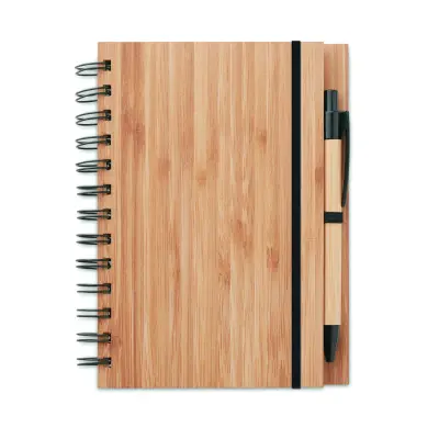 Notebook in bamboo con penna - BAMBLOC