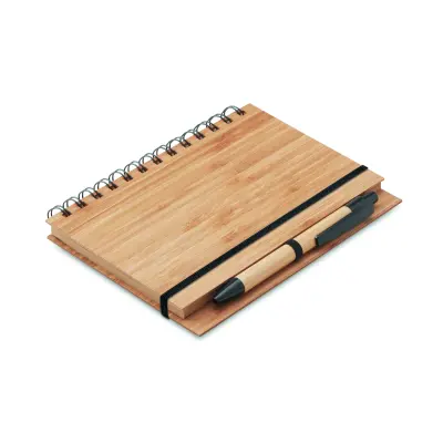 Notebook in bamboo con penna - BAMBLOC - Immagine 2
