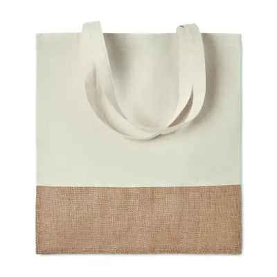 Shopper con dettagli in juta - INDIA TOTE