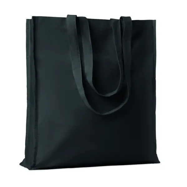 Shopper in cotone c/soffietto - PORTOBELLO - Immagine 2