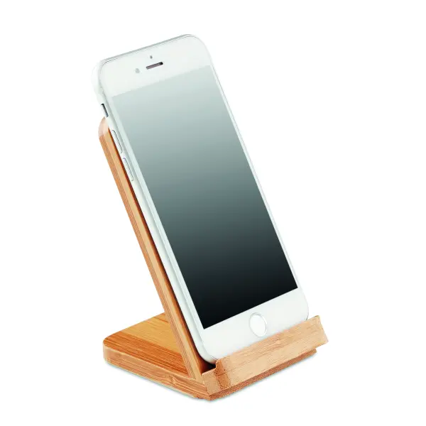 Caricatore wireless WIRESTAND in bamboo personalizzato - Immagine 5