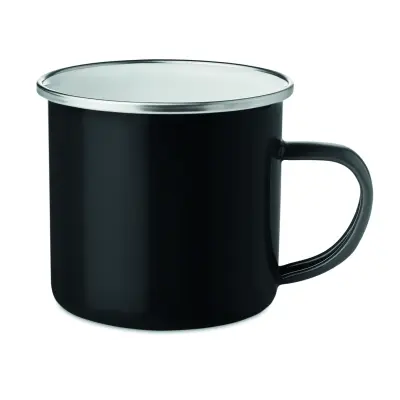 Tazza in metallo smaltata - 350ml - PLATEADO - Immagine 2