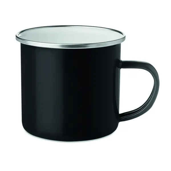 Tazza in metallo smaltata - 350ml - PLATEADO - Immagine 2