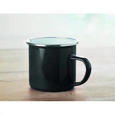 Tazza in metallo smaltata - 350ml - PLATEADO - Immagine 3