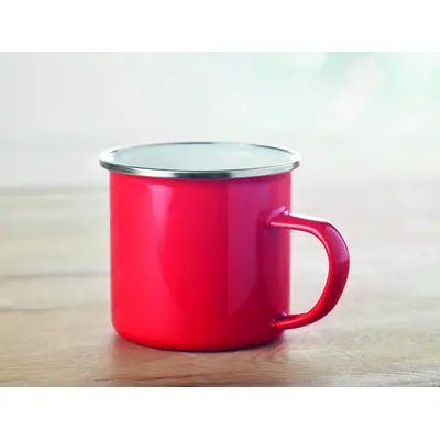 Tazza in metallo smaltata - 350ml - PLATEADO - Immagine 8