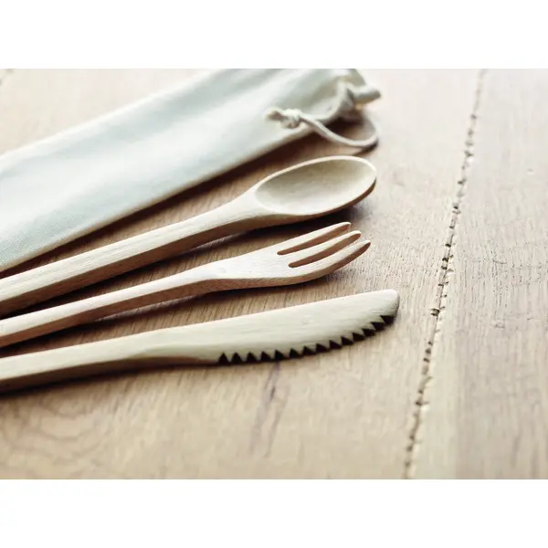 Set posate in bamboo - SETBOO - Immagine 4